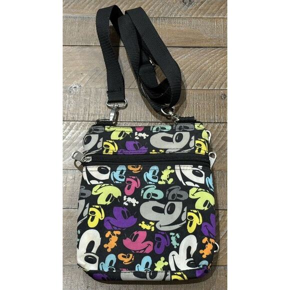 Disney Parks Exclusive Mickey Mouse Faces Pop Art Print Crossbody - Picture 4 of 9